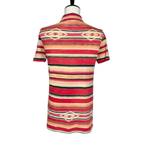 Polo by Ralph Lauren | Men | Vintage Southwest Aztec Print SS Polo Shirt | Small - Picture 3 of 9